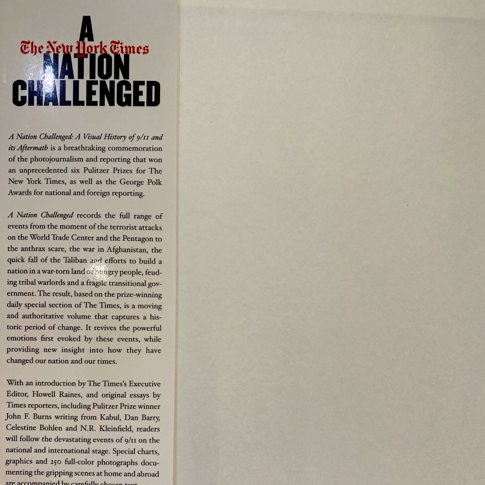 The New York Times book nation challenged 9/11